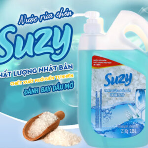 Nước rửa chén Suzy tinh chất muối biển 2.1kg