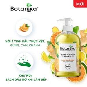 Nước rửa tay Botanika bảo vệ da sạch tay làm bếp chai 500g