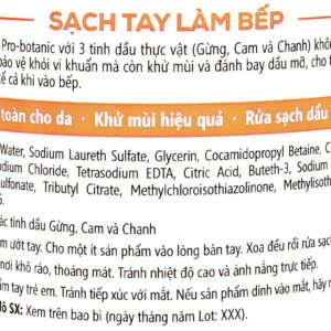 Nước rửa tay Botanika bảo vệ da sạch tay làm bếp chai 500g