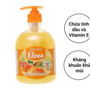 Nước rửa tay Kleen hương xoài chai 500ml