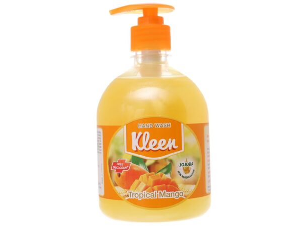 Nước rửa tay Kleen hương xoài chai 500ml