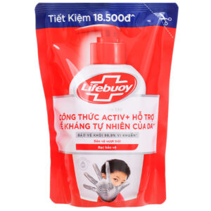 Nước Rửa Tay Lifebuoy Bạc Bảo Vệ Diệt Khuẩn Túi 400G