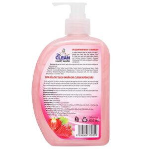 Nước rửa tay sạch khuẩn Dr. Clean hương dâu chai 500ml