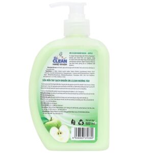 Nước rửa tay sạch khuẩn Dr. Clean hương táo chai 500ml