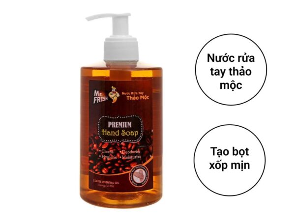 Nước rửa tay thảo môc Mr.Fresh hương cafe 500 ml