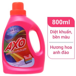 Nước tẩy quần áo màu AXO hương hoa đào 800ml