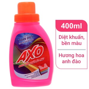 Nước tẩy quần áo màu AXO hương hoa đào 400ml