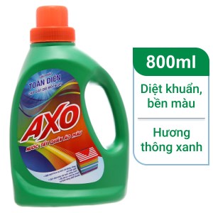 Nước tẩy quần áo màu AXO hương thông xanh 800ml