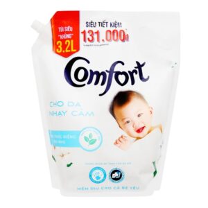 Nước xả vải Comfort Đậm đặc 1 lần xả Cho Da Nhạy Cảm túi 3.2l