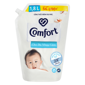 Nước Xả Vải Comfort Em Bé Cho Da Nhạy Cảm Túi 1.8L