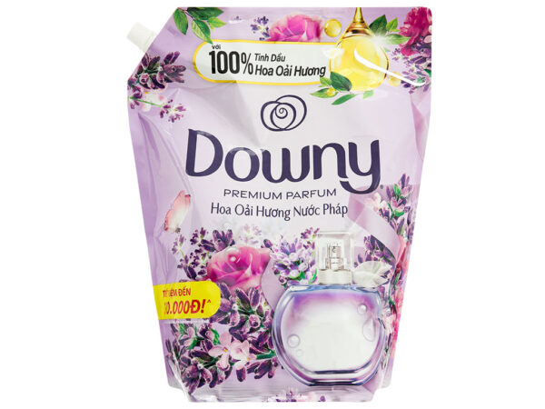 Nước xả vải Downy tinh dầu thiên nhiên hương hoa oải hương túi 3 lít