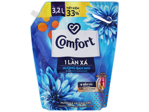 Nước Xả Comfort Chăm Sóc Chuyên Sâu Hương Ban Mai Túi 3.2L