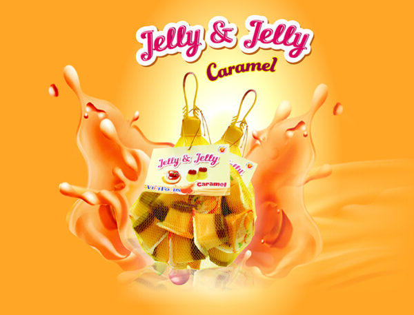 Thạch Caramel Jelly & Jelly-Vietfood túi 850g