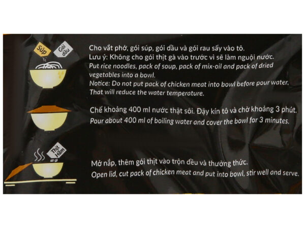 Phở tươi gà xé lá chanh LC FOODS 90g