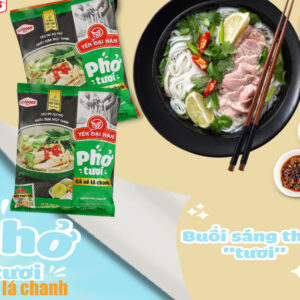 Phở tươi gà xé lá chanh LC FOODS 90g