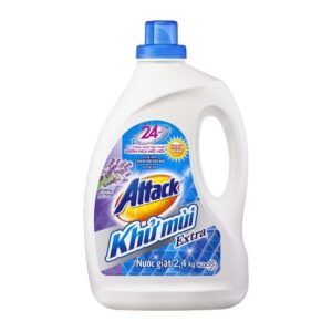 Nước Giặt Attack Khử Mùi Extra Hương Oải Hương 2.4L