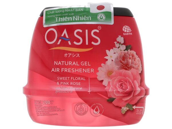 Sáp thơm Oasis natural sweet floral & pink rose 200g