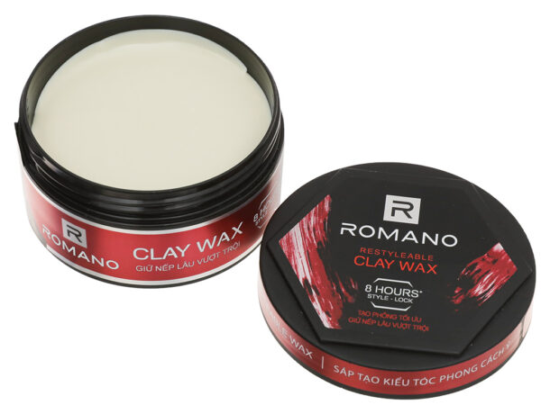 Sáp Vuốt Tóc Romano Clay Wax Giữ Nếp Lâu 68g