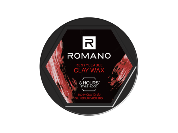 Sáp Vuốt Tóc Romano Clay Wax Giữ Nếp Lâu 68g