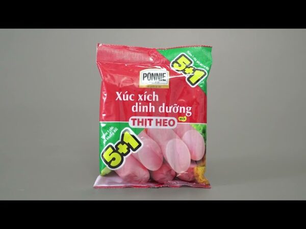 Xúc xích dinh dưỡng thịt heo Ponnie gói 175g