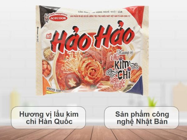 Mì Hảo Hảo hương vị lẩu kim chi Hàn Quốc gói 75g