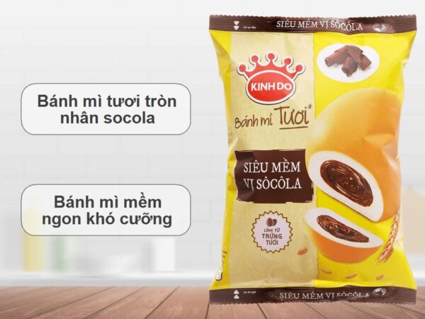 Bánh Mì Tươi Kinh Đô Siêu Mềm Vị Socola Gói 55g