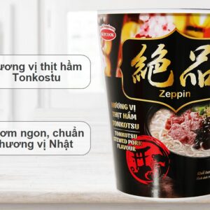 Mì Zeppin thịt hầm Tonkostu ly 75g