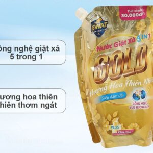 Nước Giặt Xả GOLD 5 in 1 SWAT hương Coco Mademoiselle sang trọng Túi 2.2Kg