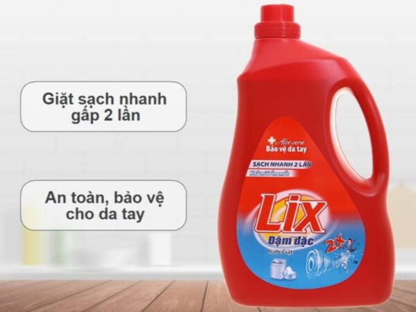 Nước Giặt Lix Đậm Đặc Khử Mùi Ẩm Mốc 3.6kg