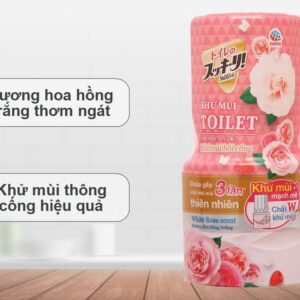 Khử mùi toilet Sukkiri hoa hồng 400ml