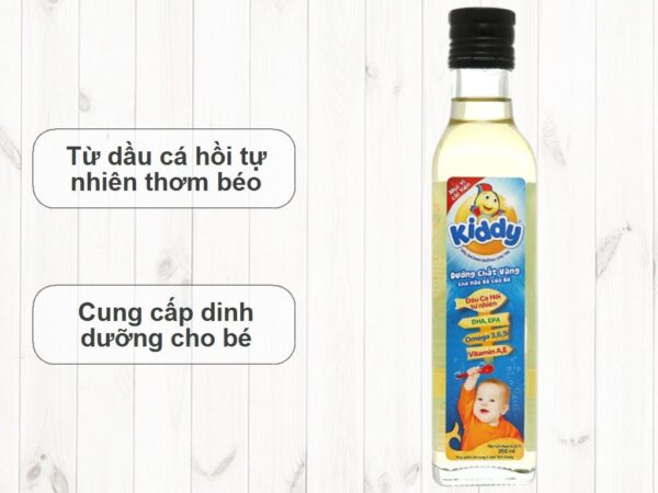 Dầu cá hồi cho bé Kiddy chai 250ml