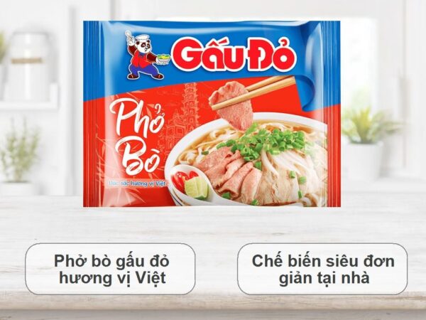 Phở Bò Gấu Đỏ Gói 65G