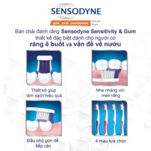 Bàn Chải Đánh Răng Sensodyne Sensitivity & Gum Soft Lông Tơ Mềm Mại