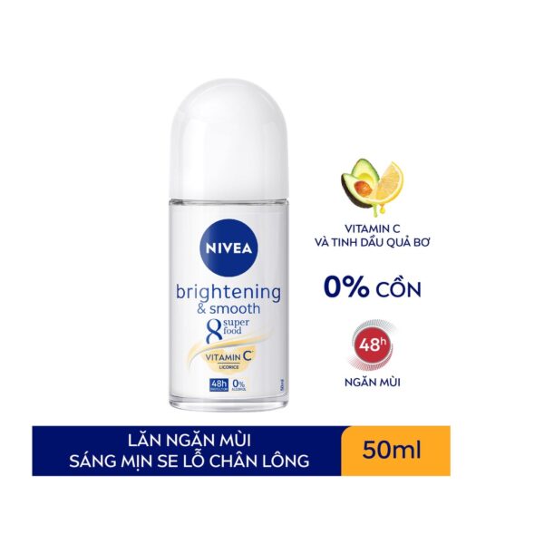 Lăn Khử Mùi Nivea Sáng Mịn Se Khít Lỗ Chân Lông 50ml