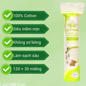 Bông Tẩy Trang Ns Organic 150 Miếng