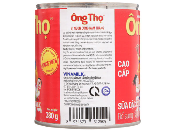 Sữa đặc có đường Ông Thọ Đỏ lon 380g