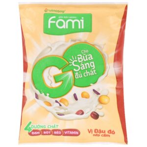 Sữa đậu nành đậu đỏ nếp cẩm Fami Go bịch 200ml