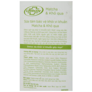 Sữa Tắm Lifebuoy Detox Matcha & Khổ Qua 800g Tặng Kèm Khăn Cao Cấp