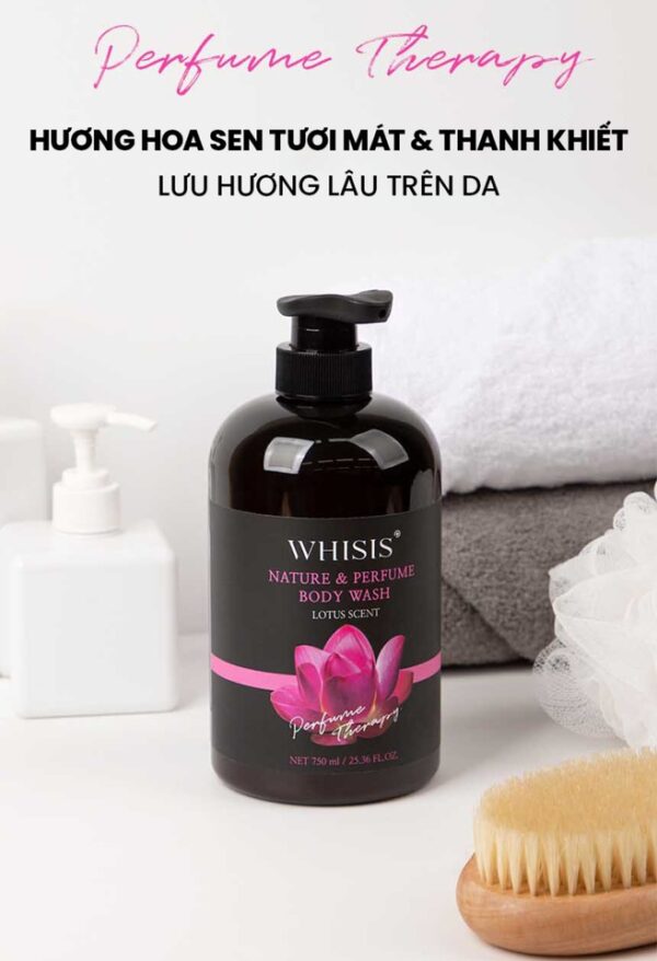 Sữa tắm hương hoa sen WHISIS Nature & Parfum Body Wash Lotus Scent 750ml