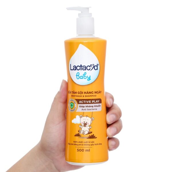 Sữa Tắm Lactacyd Baby - Kháng Khuẩn 250ml - 500ml (vàng)