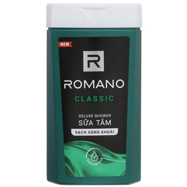 Sữa tắm hương nước hoa Romano Classic sạch sảng khoái 180g