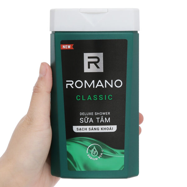 Sữa tắm hương nước hoa Romano Classic sạch sảng khoái 180g