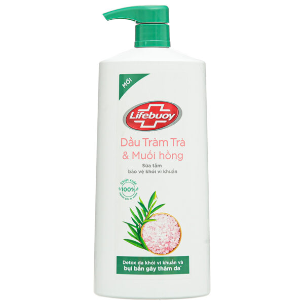 Sữa tắm Lifebuoy Detox Dầu Tràm Trà & Muối Hồng