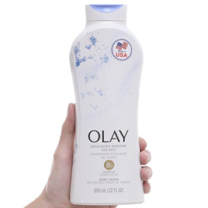 Sữa Tắm Olay Tẩy Tế Bào Chết Với Hạt Muối Biển 650ml