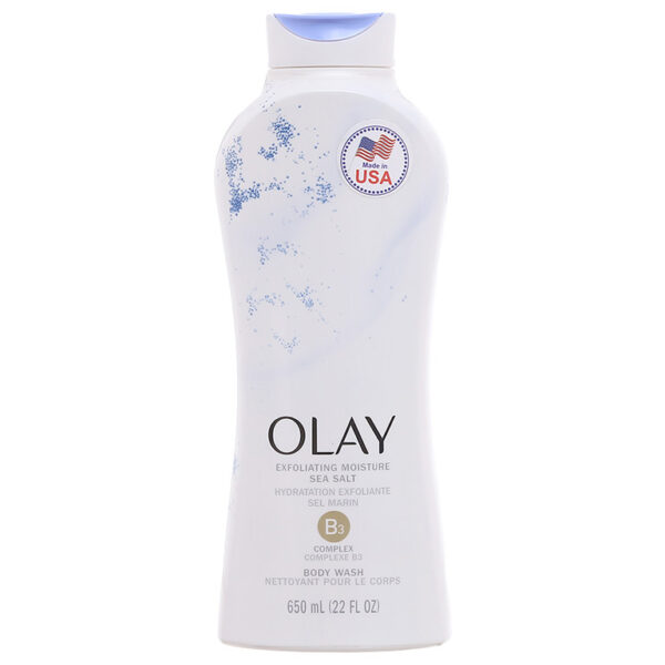 Sữa Tắm Olay Tẩy Tế Bào Chết Với Hạt Muối Biển 650ml