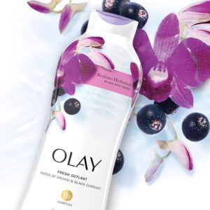 Sữa Tắm Olay Tươi Mát Dài Lâu Với Hoa Lan & Quả Lý 650ml