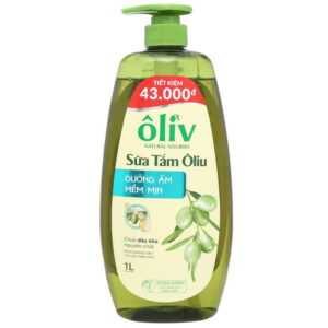 Sữa Tắm Oliv Dưỡng Ẩm Mềm Mịn 1000ml