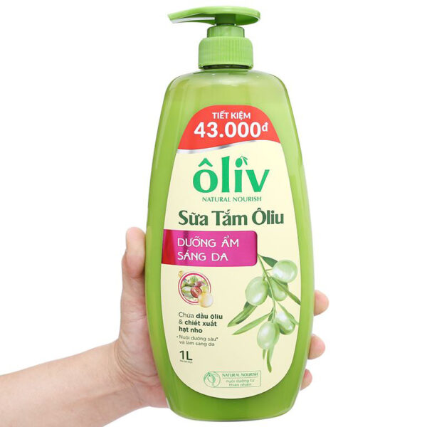 Sữa Tắm Olive Dưỡng Ẩm Sáng Da 1L