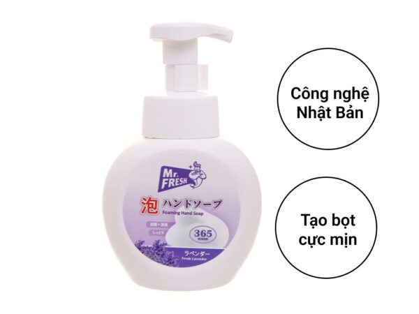 Sữa rửa tay bọt tuyết Mr.Fresh hương lavender chai 365ml