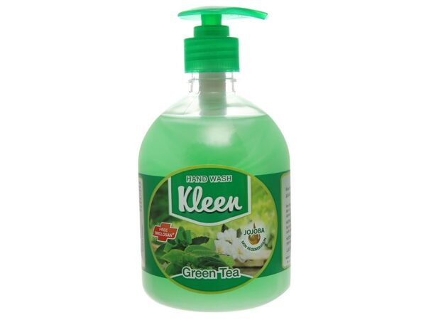 Nước rửa tay Kleen hương trà xanh chai 500ml